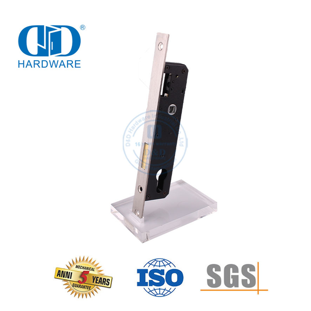 Kunci Sempit Gerendel Perangkat Keras Pintu Stainless Steel dengan Kunci untuk Gudang-DDML023-2585