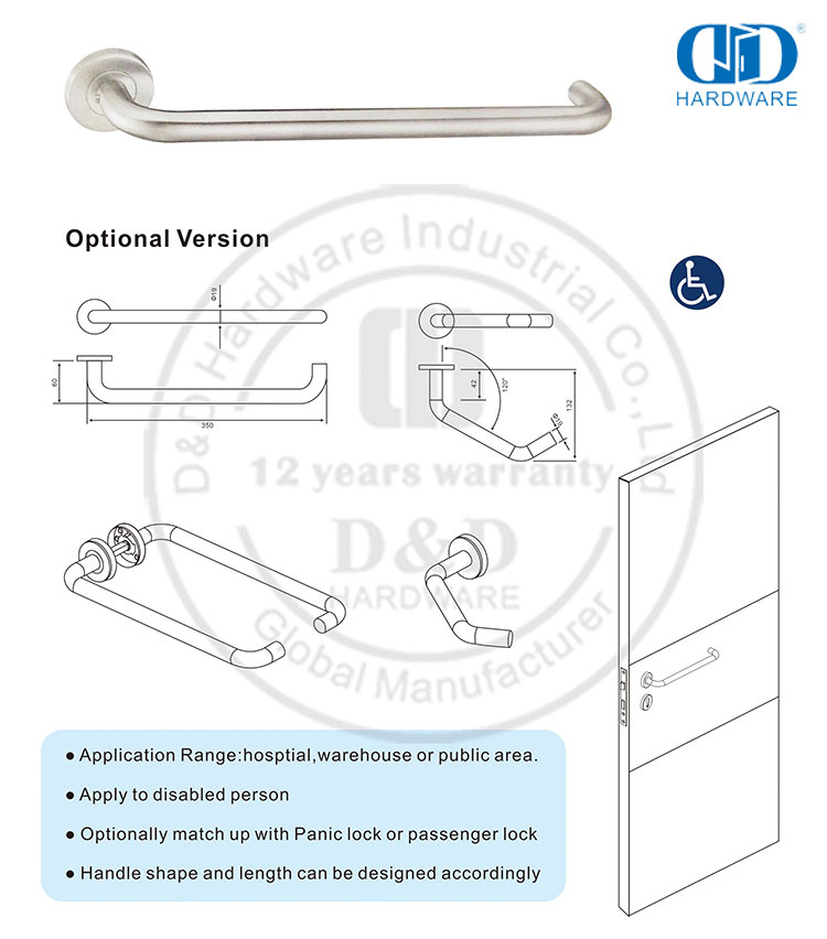 Pegangan Tuas Panjang Kamar Mandi