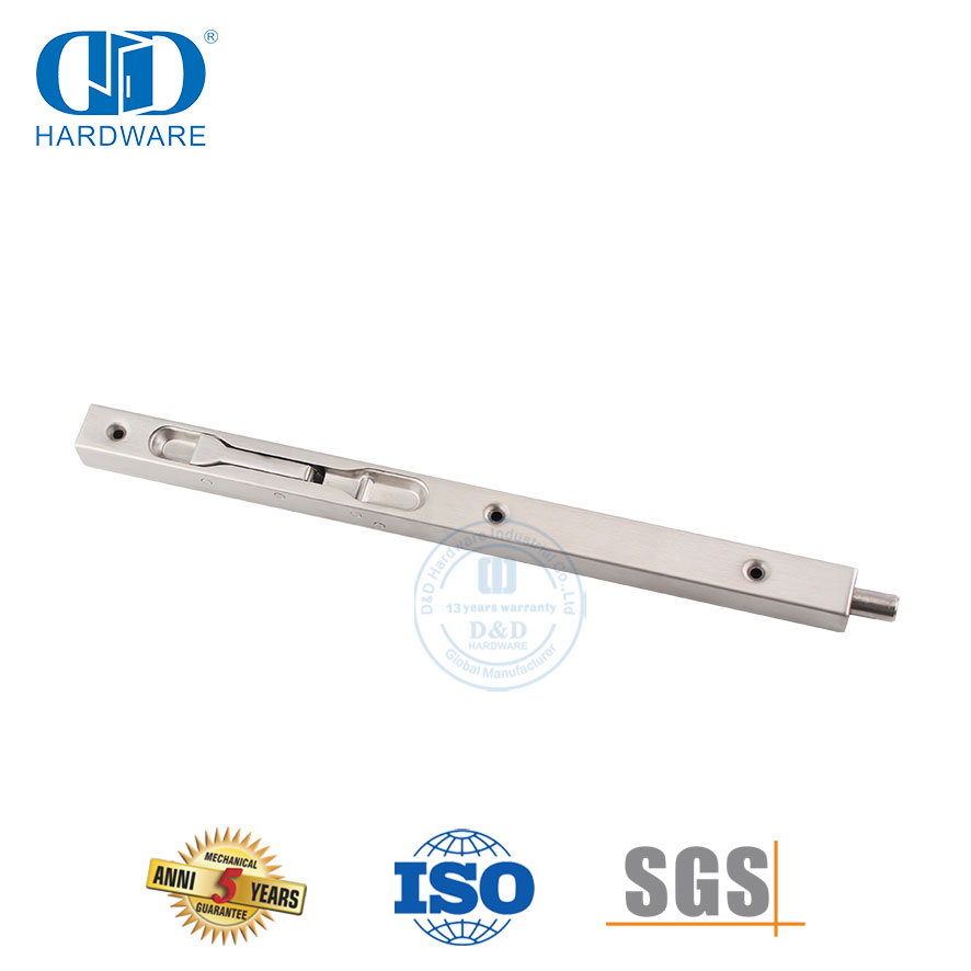 Stainless Steel Lever Action Flush Latch Bolt Box Tipe untuk Pintu Kayu-DDDB008-SSS