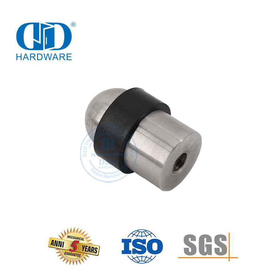 Perangkat Keras Bangunan Komersial Satin Finish Floor Mounted Door Stop untuk Hotel-DDDS008-SSS