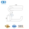 SUS 304 Mortise Lock Set Pegangan Tuas Pintu Depan untuk Office-DDTH018-SSS