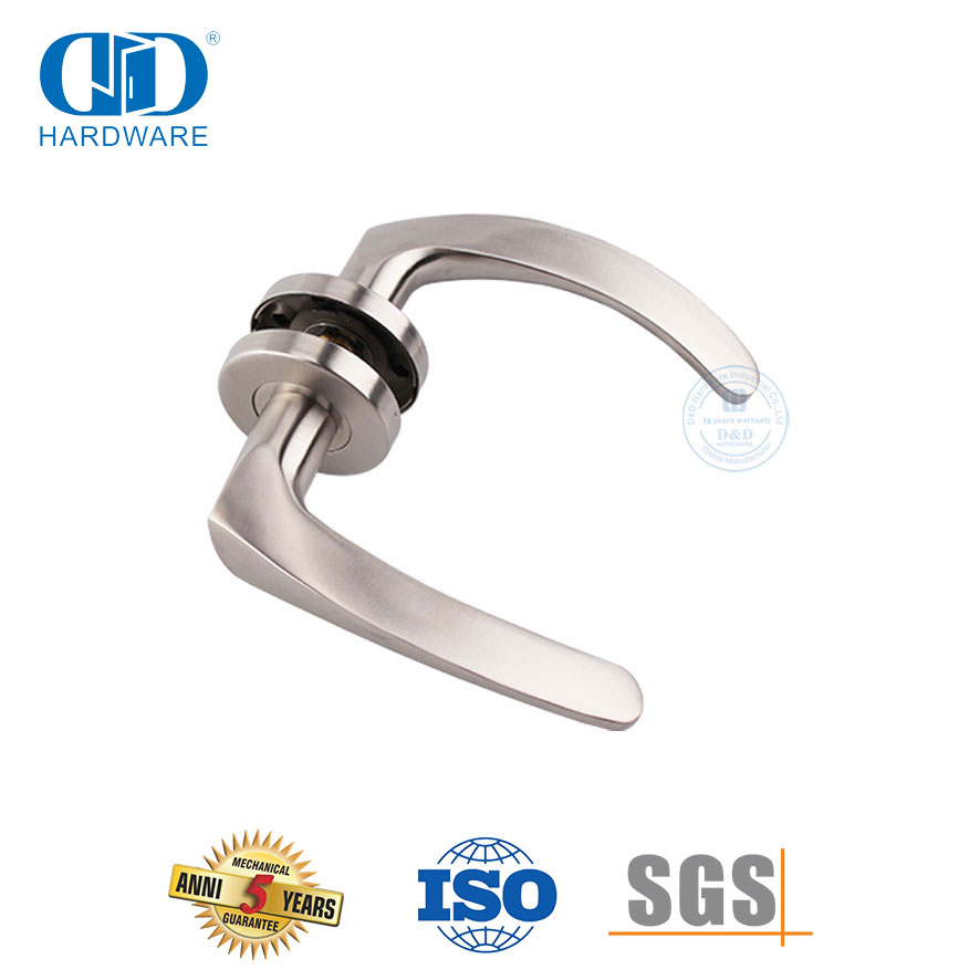 Gagang Pintu Tipe Tuas Tubular Pengecoran Presisi Baja Tahan Karat-DDSH013-SSS