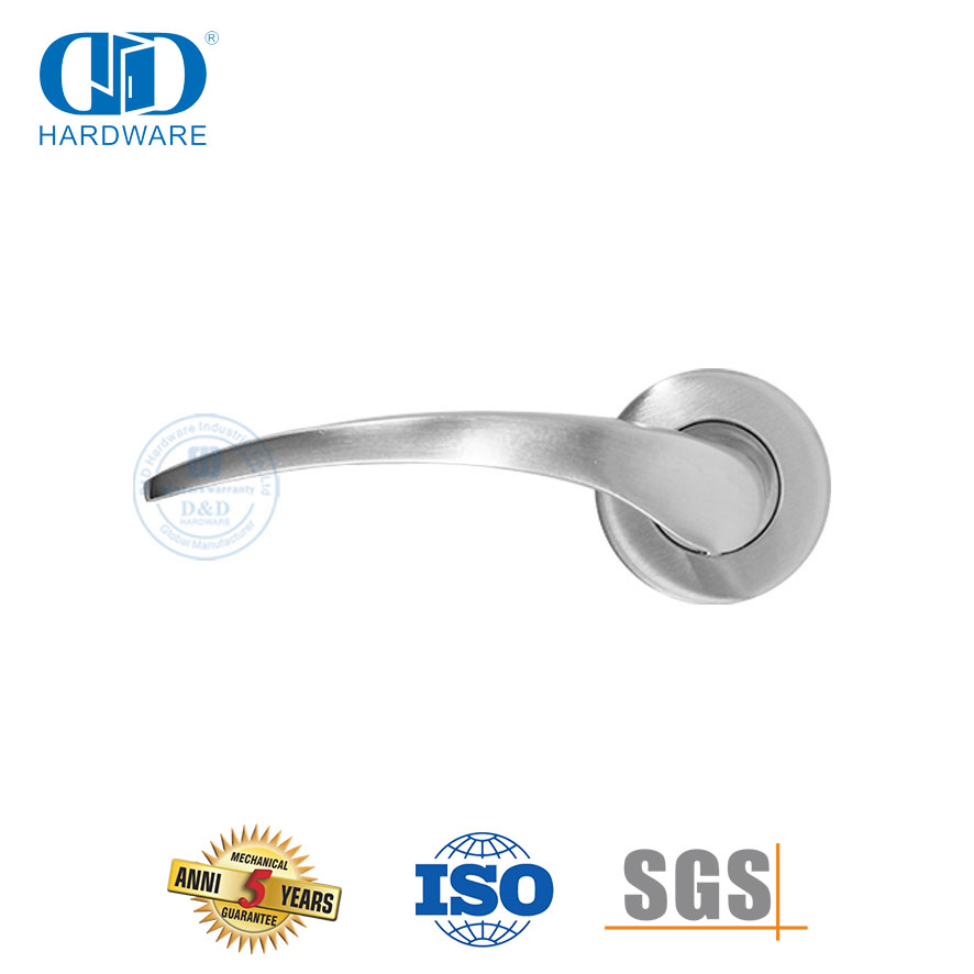 Tuas Pintu Masuk Utama Stainless Steel Gaya Modern Pegangan Padat-DDSH015-SSS