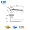 Perangkat Keras Konstruksi SS 304 Solid Lever Handle untuk Pintu Kantor-DDSH044-SSS