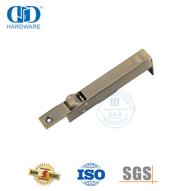 Baut Siram Otomatis Sinistral Stainless Steel Kuningan Antik untuk Pintu Bagian-DDDB023-AB