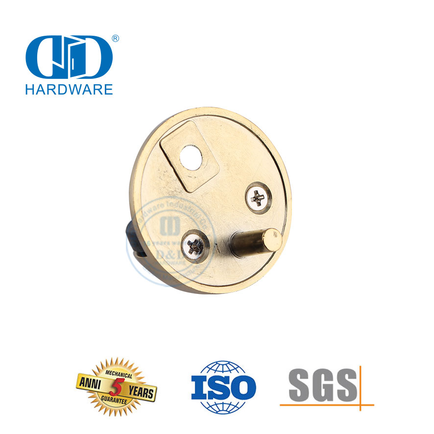 Perangkat Keras Pintu Kuningan Satin Penghenti Pintu Paduan Seng Tipe Terpasang Di Lantai Tahan Lama-DDDS004-SB