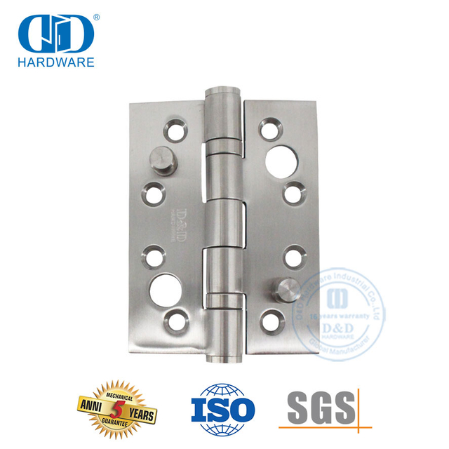 Perangkat Keras Pintu Utama Engsel Keamanan Ganda Lima Knuckle Stainless Steel-DDSS014
