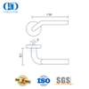 Handle Pintu Tuas Depan SUS 304 Desain Sederhana Modern -DDTH015-SSS