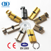 Kuningan Padat Keamanan Tinggi Profil Euro Offset Silinder Kunci Ganda-DDLC012-70mm-SN