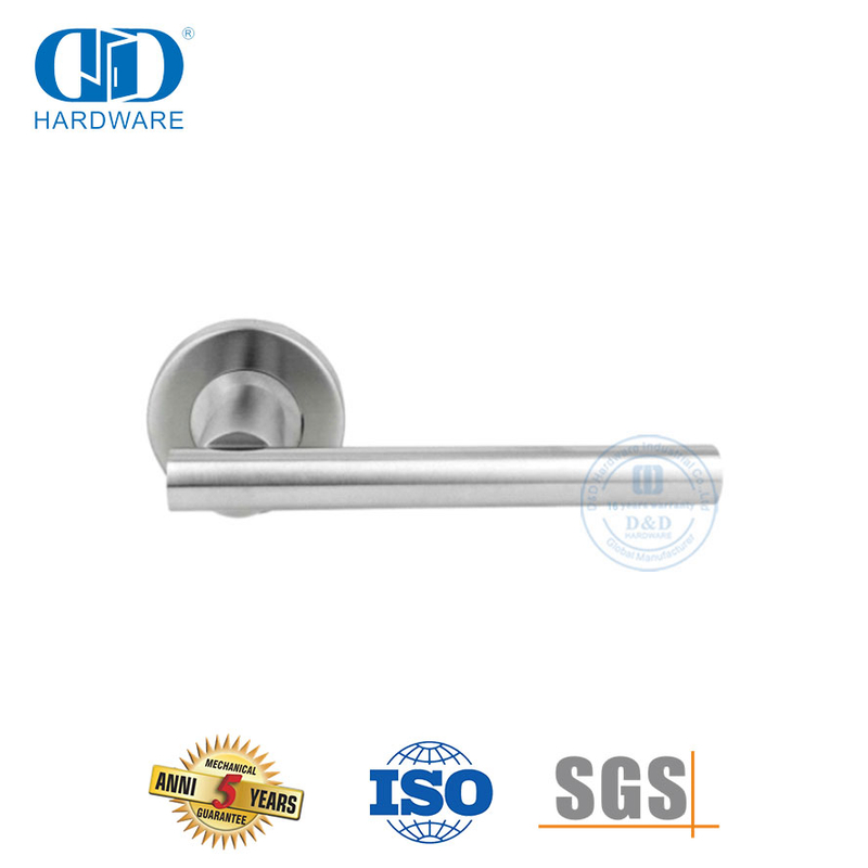 Set Pegangan Tuas Stainless Steel Desain Fashion Modern untuk Kamar Tidur-DDTH040-SSS