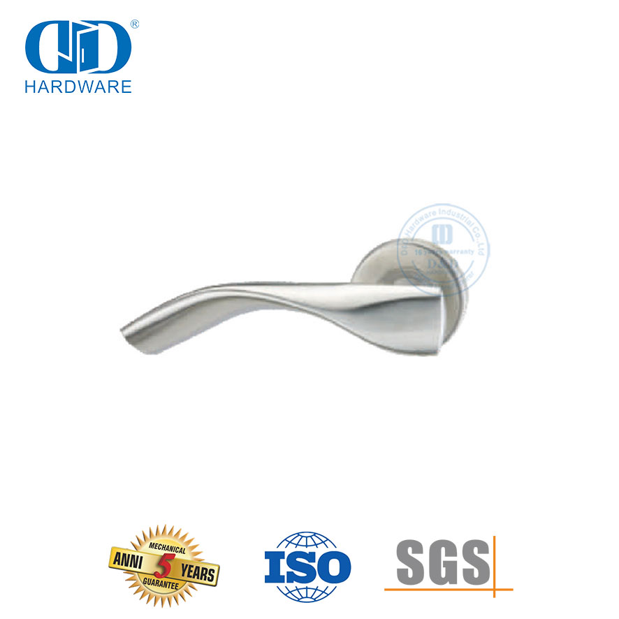 Tipe Gelombang Merampingkan Desain Stainless Steel 304 Solid Door Handle-DDSH049-SSS