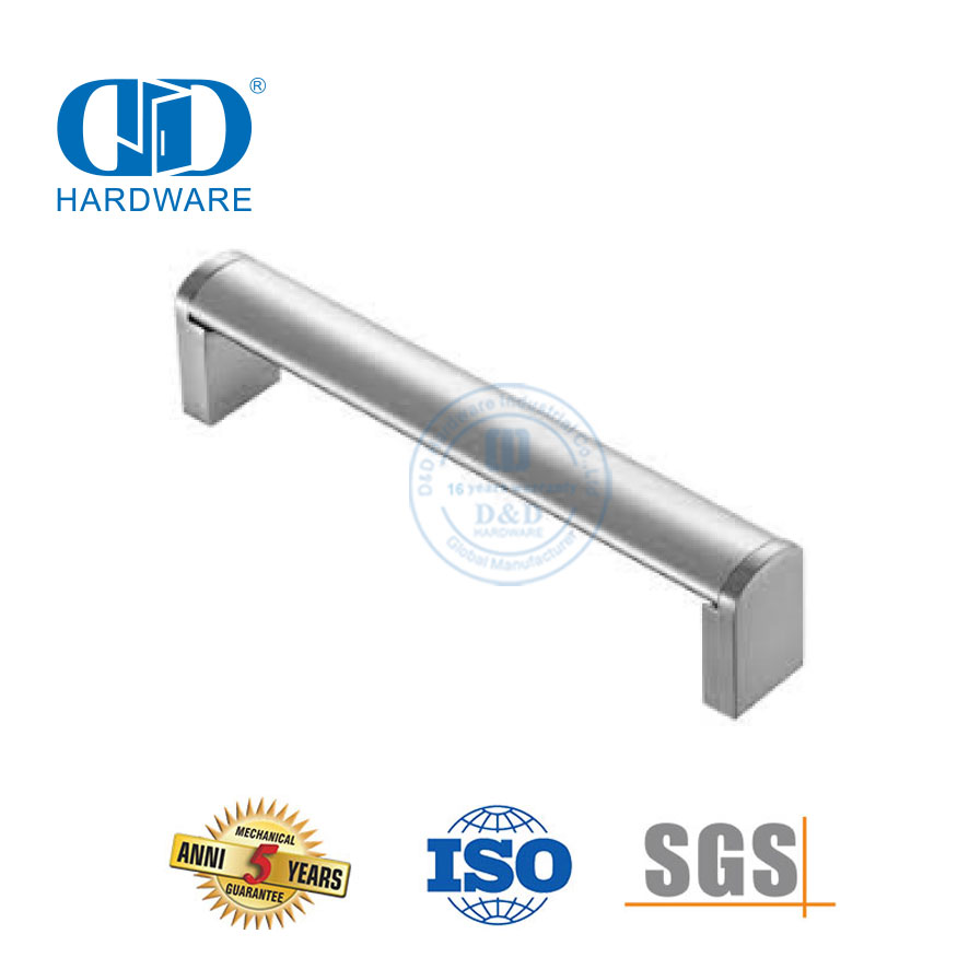 Kabinet Pintu Dapur Perangkat Keras Kabinet Berongga Persegi Populer Menarik Lemari Gagang Furnitur Baja Tahan Karat Mewah-DDFH025