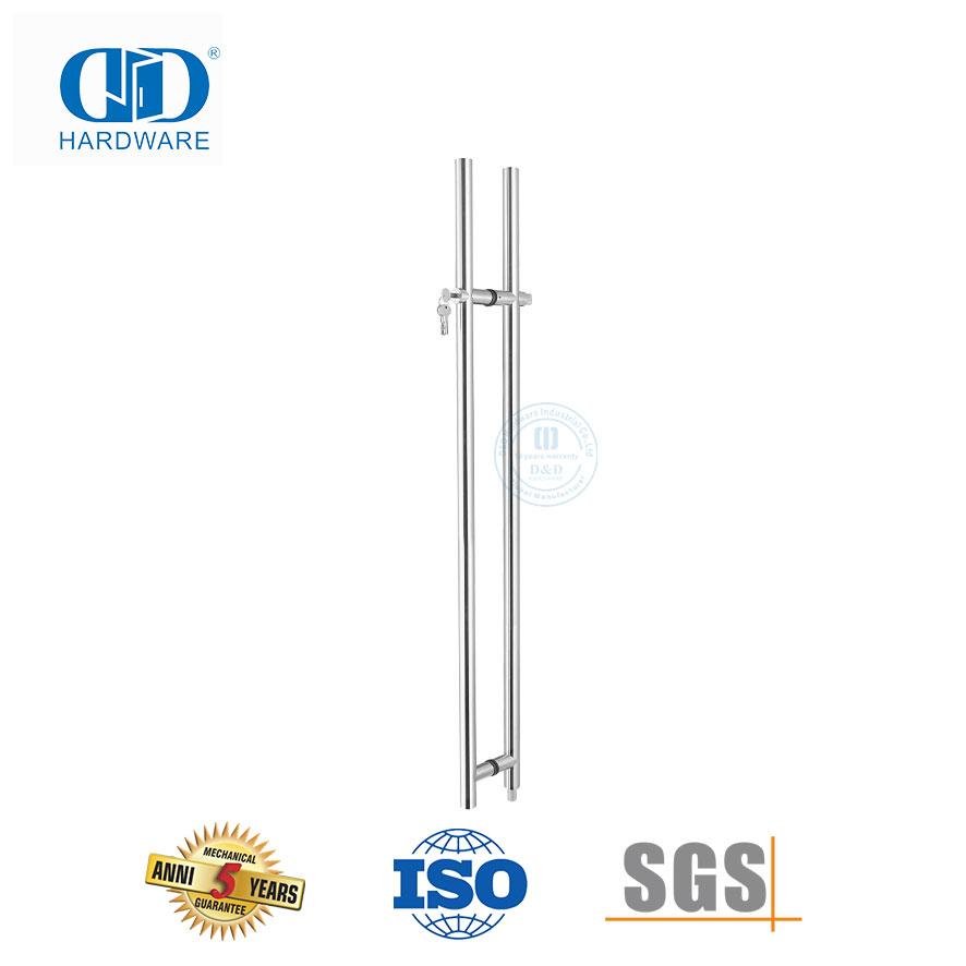 Pegangan Tarik Tangga Pengunci Stainless Steel Desain Modern untuk Penggunaan Rumah dan Hotel-DDPH039