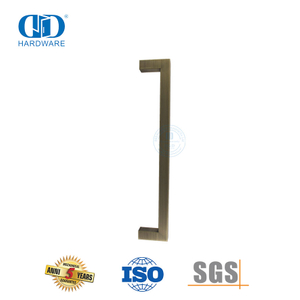 Pegangan Tarik Stainless Steel Batang Persegi Kuningan Antik Deluxe untuk Pintu Kayu-DDPH034-AB