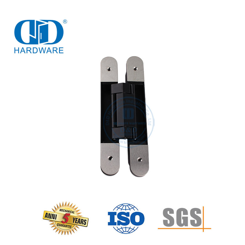 Produsen Paduan Seng 3D Tersembunyi Tersembunyi Menyesuaikan 180 Derajat Tugas Berat Soft Closing Komersial Hotel Sekolah Engsel-DDCH008-G120