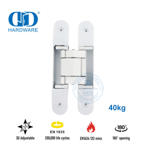 Engsel Pintu Tersembunyi Tersembunyi 3D Paduan Seng-DDCH008-G40