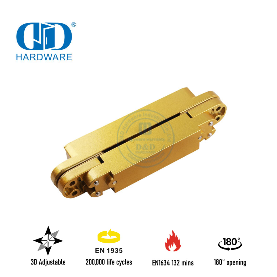 EN1634 Engsel Pintu Tersembunyi 180 Derajat dengan Nilai Api untuk Hotel-DDCH008-G40