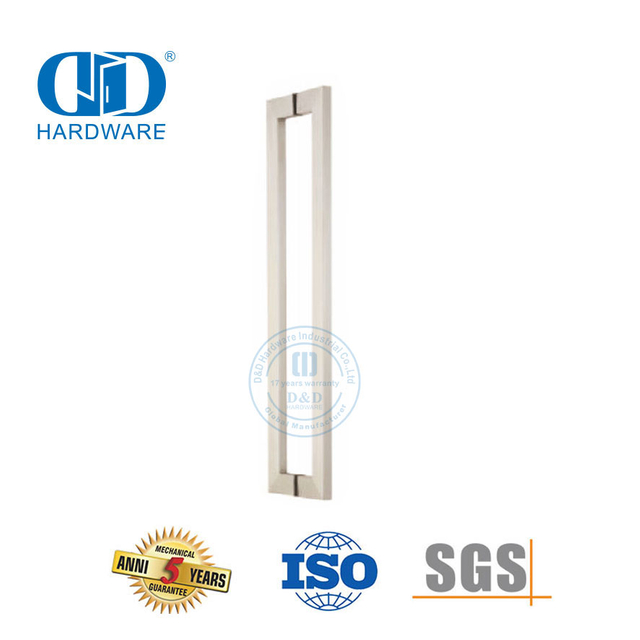 Perangkat Keras Pintu Stainless Steel Eksterior Pegangan Tarik Pintu Kaca Utama Pegangan Tarik Daya Tarik-DDPH015