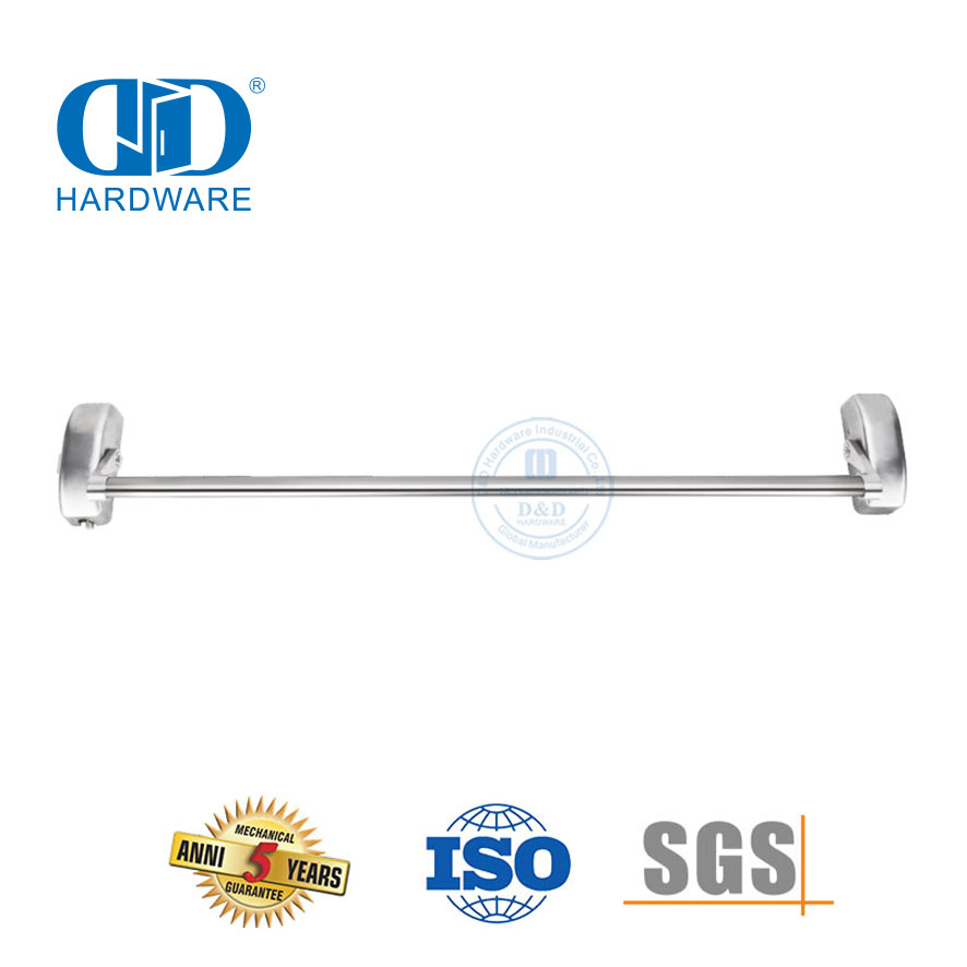 Gaya Eropa Stainless Steel CE UL Terdaftar Tahan Api Sentuh Cross Bar Panic Exit Hardware Untuk Rumah Sakit Hotel Door-DDPD021-CE