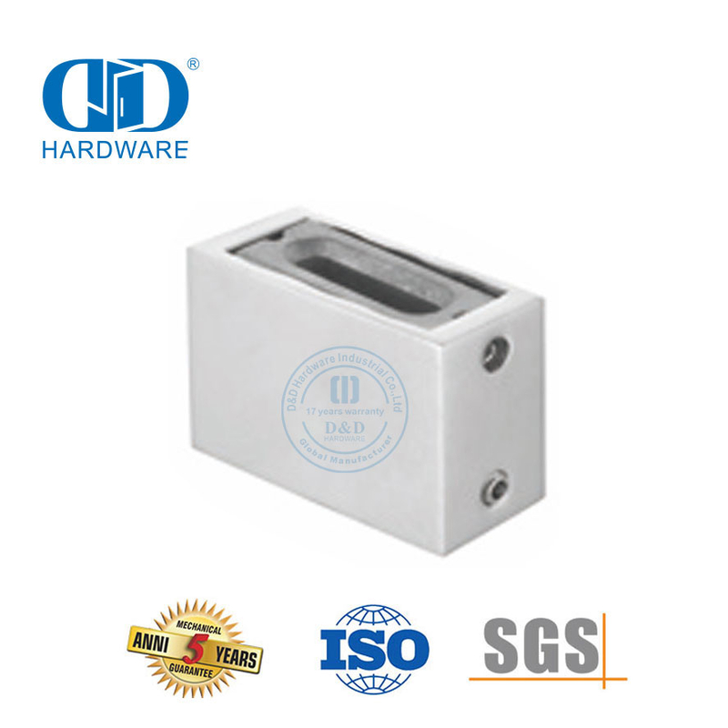 Perangkat Keras Kaca Stainless Steel Pintu Geser Perangkat Keras Dinding Berdiri-DDSL001-6
