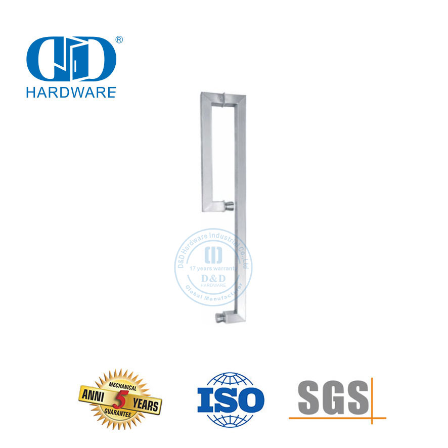 Stainless Steel Komersial Pintu Kaca Geser Perlengkapan Pintu Kamar Mandi Pegangan Tarik Kamar Mandi-DDPH041