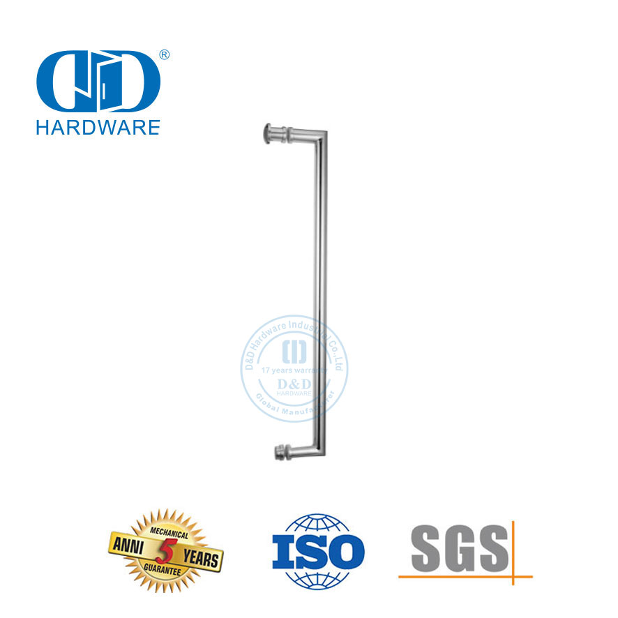 Stainless Steel Kamar Mandi Menangani Aksesori Pintu Kaca Satu Sisi Pintu Kamar Mandi Tarik Handle-DDPH042
