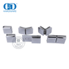 Set Aksesori Kaca Senyap Alumium Baja Tahan Karat Rol Pintu Kamar Mandi Perangkat Keras Kaca untuk Pintu Geser Ke Dalam-DDGS141