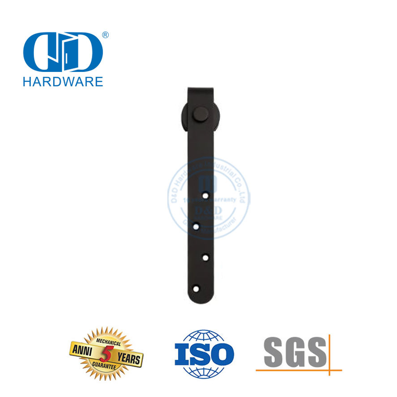 Perangkat Keras Bangunan Baja Tahan Karat Perangkat Keras Pintu Kayu Gudang Geser Mini Hitam untuk Kabinet dan Dudukan TV-DDBD031