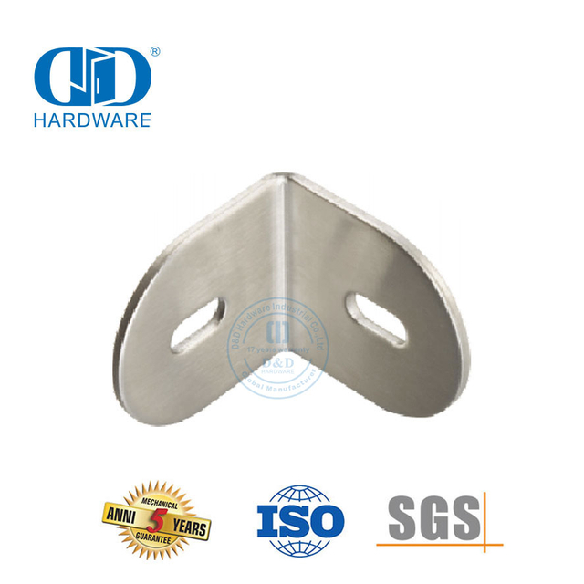 Stainless Steel Toilet Aksesoris Shower Engsel Konektor Kaca Dinding Sudut Klip Fitting Connector-DDWC001