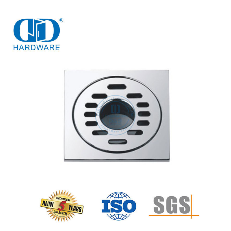 Stainless Steel Square Toilet Shower Drain Aksesori Furnitur Kamar Mandi Floor Drain Cover-DDFD003