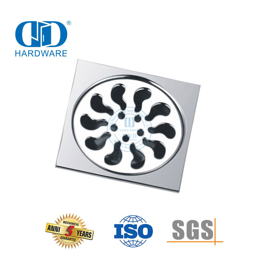 Kualitas Tinggi Stainless Steel Sanitary Floor Drain Square Floor Drain Kamar Mandi Hardware-DDFD006