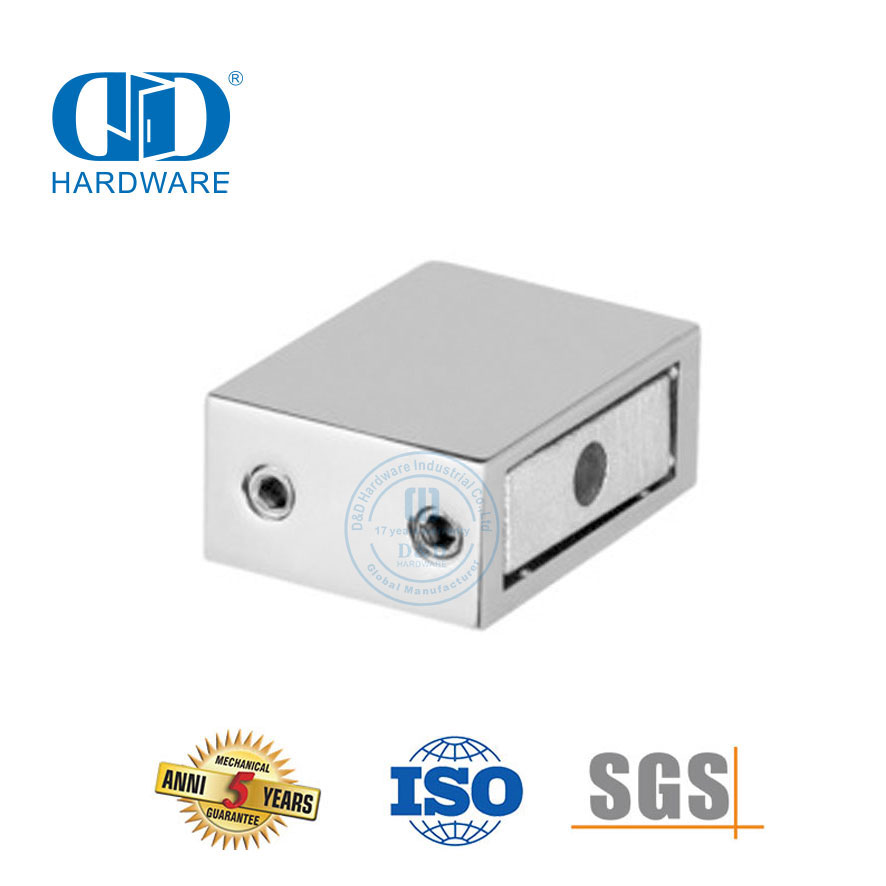 Aksesori Pintu Kaca Kamar Mandi Stainless Steel Konektor Pintu Kaca Bilik Mandi Komersial-DDSC018