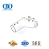 Stainless Steel Pabrik Kaca Tabung Pemegang Klip Pipa Pintu Konektor Panel Kaca Connector-DDSC034