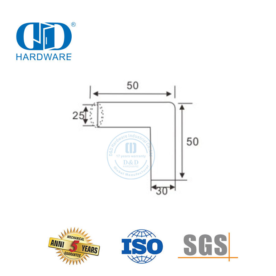 Konektor Braket Panel Kaca Sistem Bilik Mandi Komersial Baja Tahan Karat Konektor Klip Penjepit-DDSC035