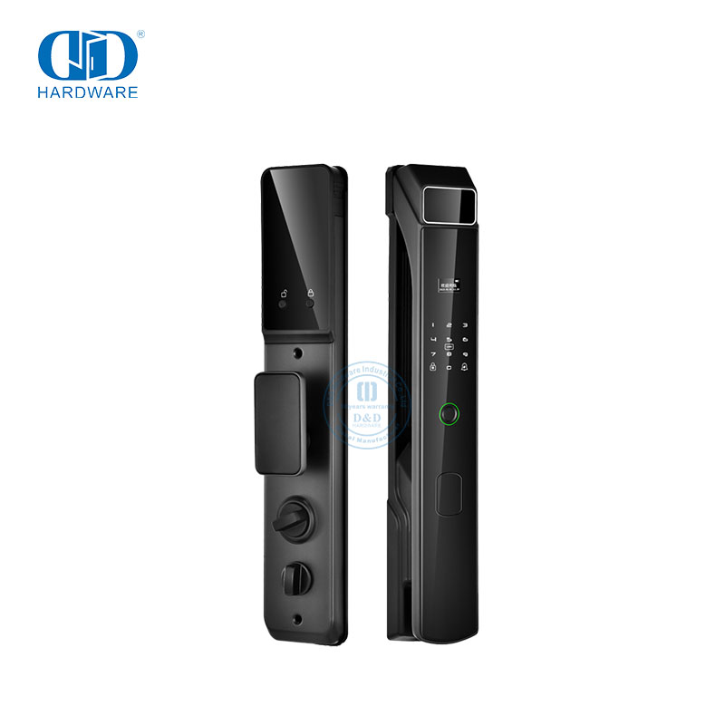 Keamanan Kartu Digital Kunci Pintu Pintar Remote Control Sidik Jari Elektronik Aman dengan Kamera dan Audio-DDEL023