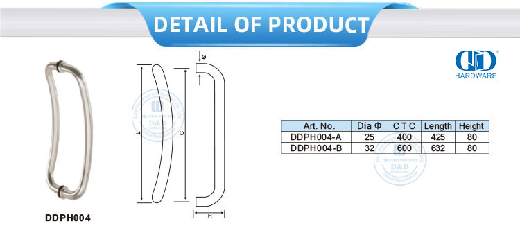 Gagang Tarik Pintu Melengkung