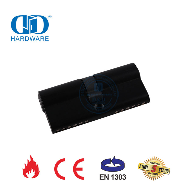 Sertifikasi EN 1303 Silinder Ganda Hitam untuk Bangunan Komersial-DDLC003-70mm-MB