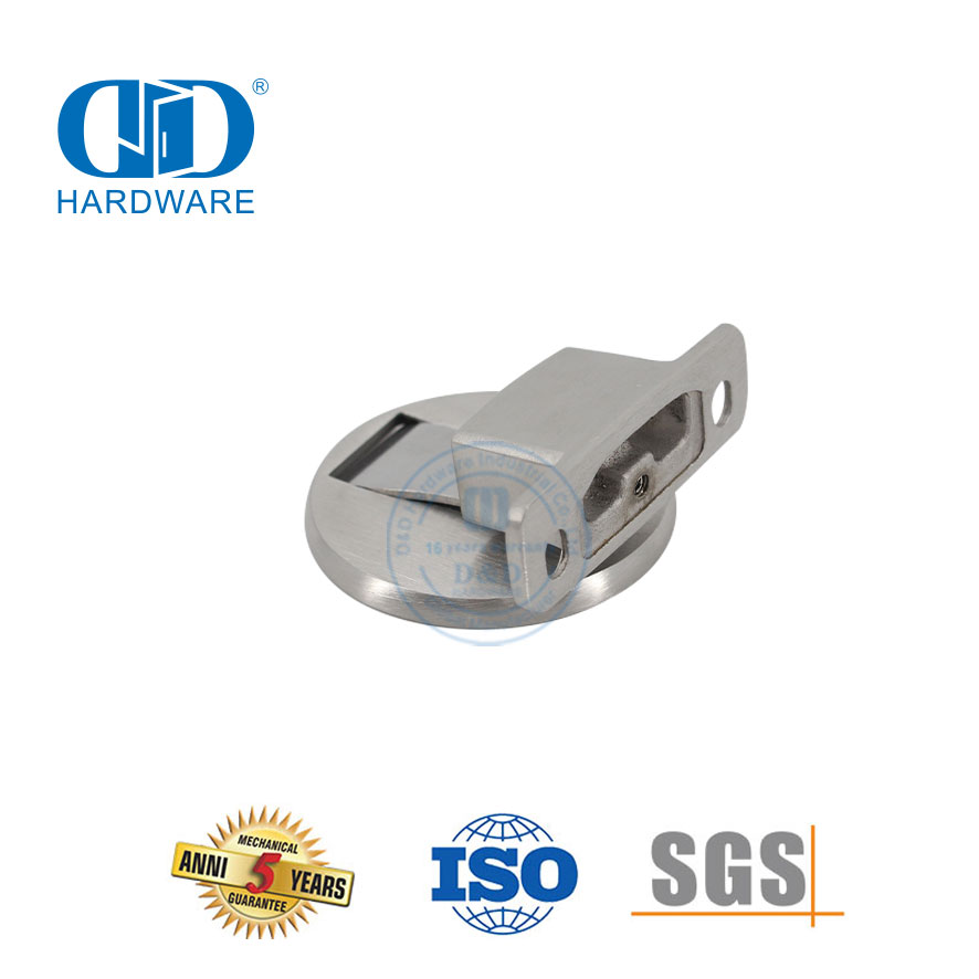 Model Baru Seng Kopi Bulat MSN Hitam Aksesori Pintu Furnitur Penahan Pintu Lantai Magnetik-DDDS037