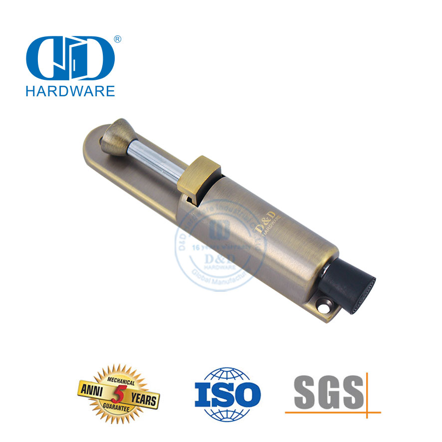 Zinc Alloy Foot Operated Door Mounted Type Stainless Steel Door Stop untuk Sekolah-DDDS034