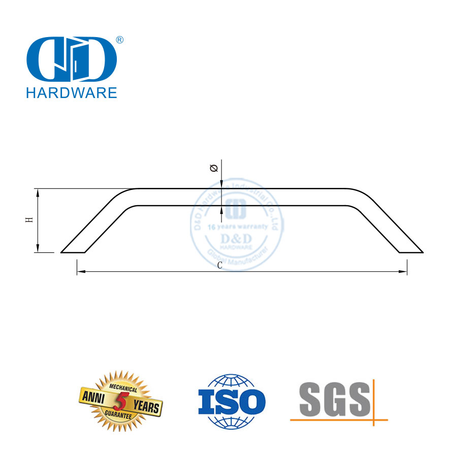 Kustomisasi Desain Modern Lemari Pakaian Mebel Pegangan Tarik Pegangan Pintu Kabinet Dapur Stainless Steel T Handle-DDFH027