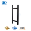 Gagang Tarik Stainless Steel Matte Black Finish untuk Pintu Kaca Perumahan-DDPH016-D-MB