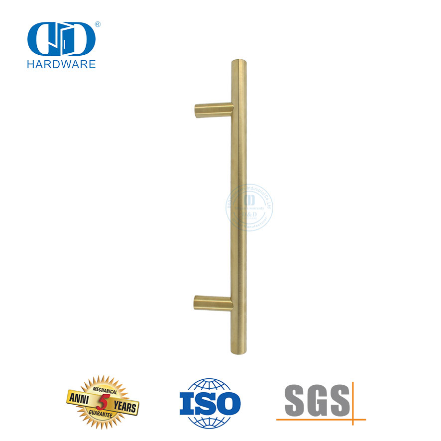 Perangkat Keras Kamar Mandi Emas Mewah Modern Nordic Pegangan Baja Tahan Karat-DDPH031-SB