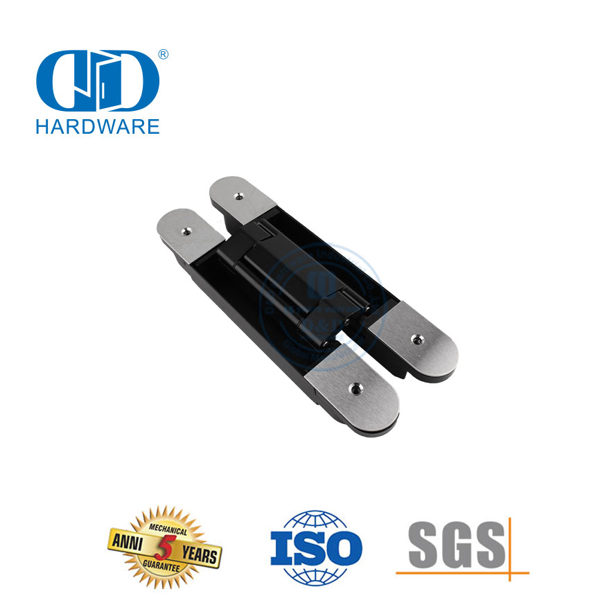 Produsen Paduan Seng 3D Tersembunyi Tersembunyi Menyesuaikan 180 Derajat Tugas Berat Soft Closing Komersial Hotel Sekolah Engsel-DDCH008-G120