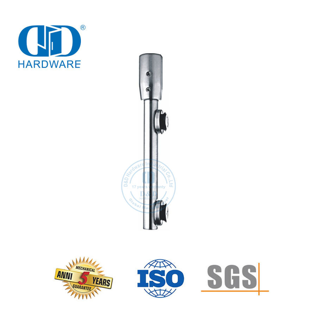 Tiang Pivot Perlengkapan Pintu Kaca Stainless Steel dengan Perangkat Keras Kaca Pengikat Titik Tunggal-DDGP003