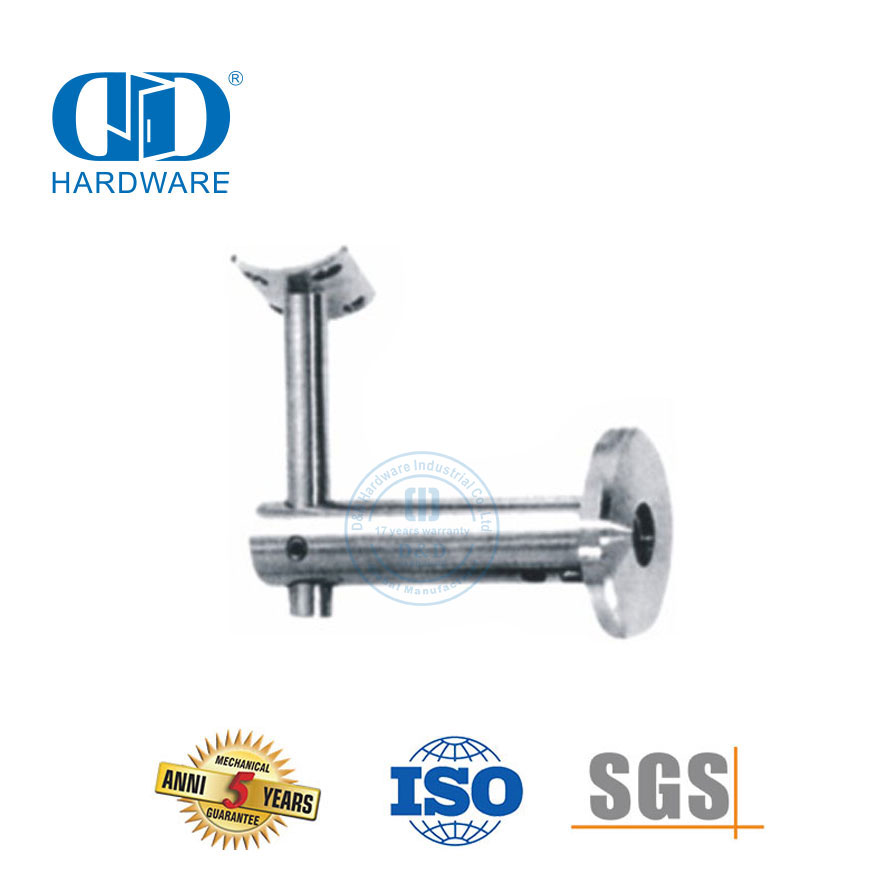 Aksesoris Tangga Tangga Kaca Stainless Steel Fitting Railing Bracket Wall Handrail Bracket-DDHB005
