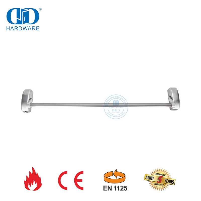 Gaya Eropa Stainless Steel CE UL Terdaftar Tahan Api Sentuh Cross Bar Panic Exit Hardware Untuk Rumah Sakit Hotel Door-DDPD021-CE