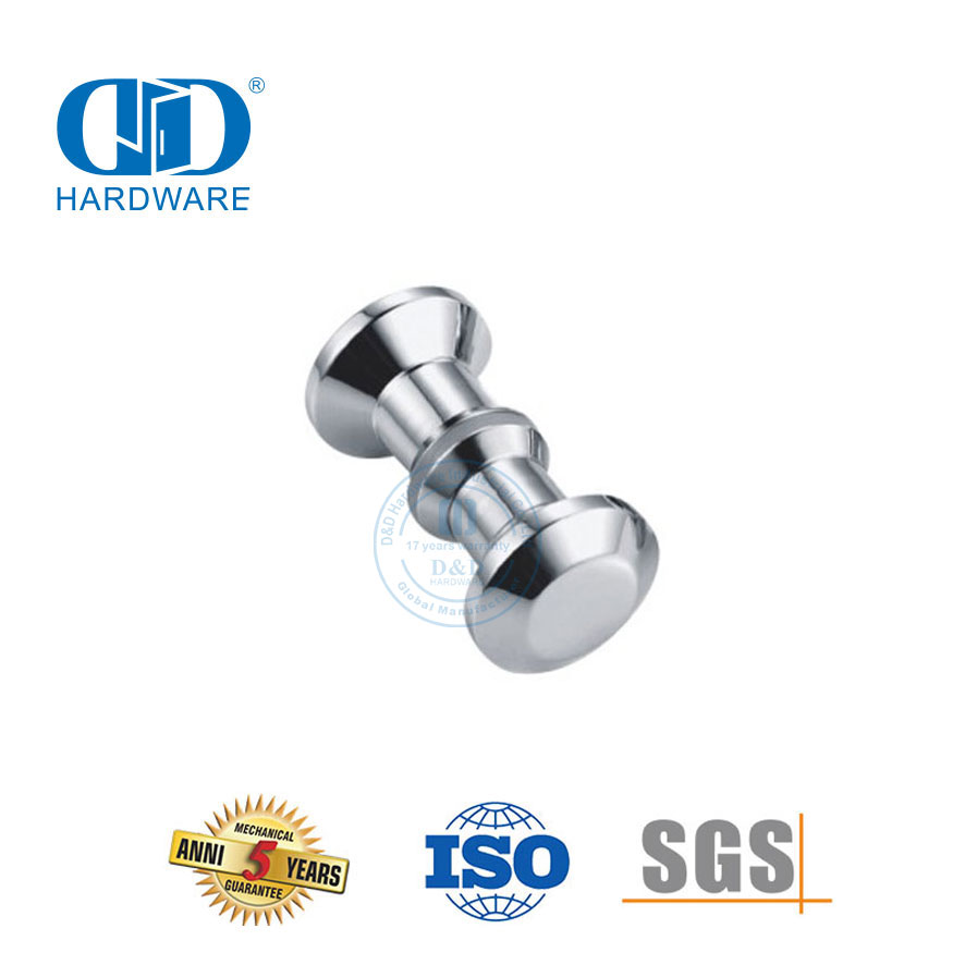 Aksesori Furnitur Aluminium Pegangan Pintu Kamar Mandi Aksesori Perangkat Keras Kenop Pintu Layar Kamar Mandi-DDSK002