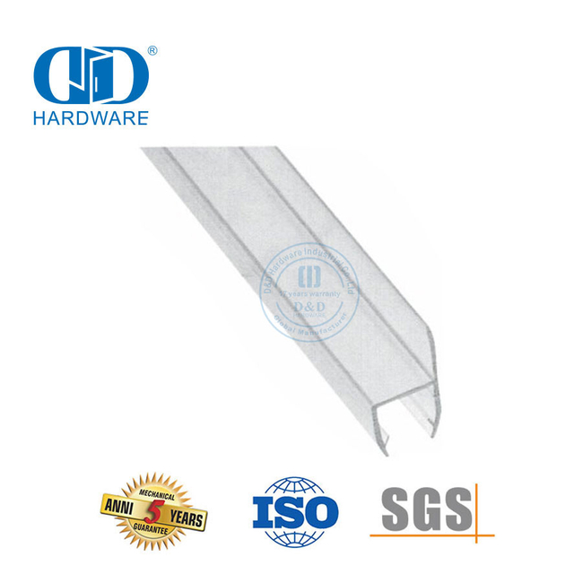 Aksesori Pintu Kaca Rumah Tangga Strip Segel Karet Silikon Tahan Air Strip Segel Magnetik-DDWS009