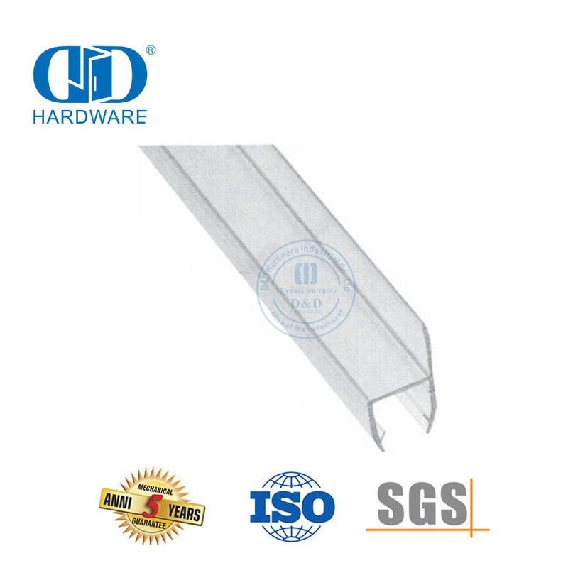 Aksesori Pintu Kaca Rumah Tangga Strip Segel Karet Silikon Tahan Air Strip Segel Magnetik-DDWS009