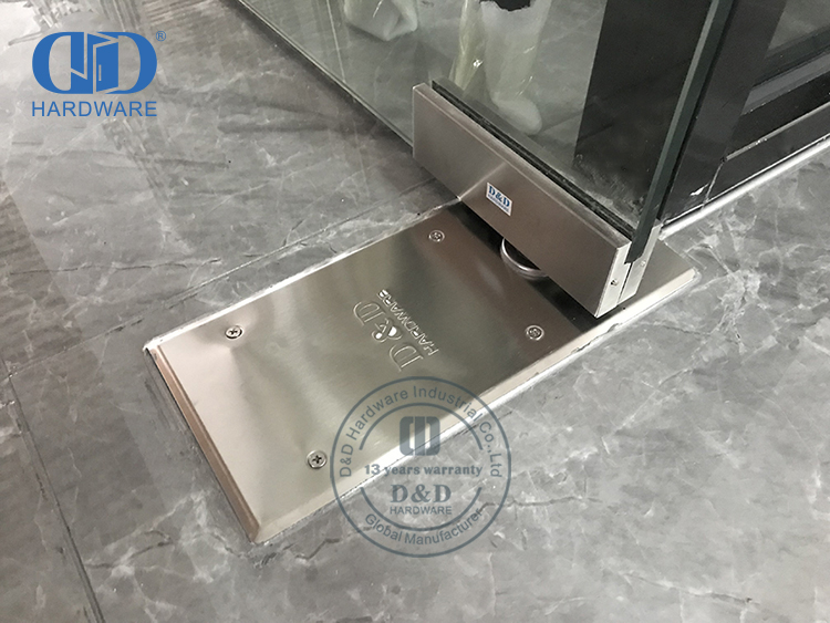 Gagang Pintu Kaca Geser Stainless Steel Gagang Tarik Pintu Kaca Panjang Dengan Kunci-DDPH041-A